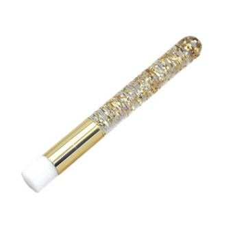 Cleansing brush gold flakes