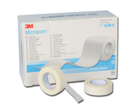 3M Micropore tape 1,25cm breed (doos a 24 stuks)